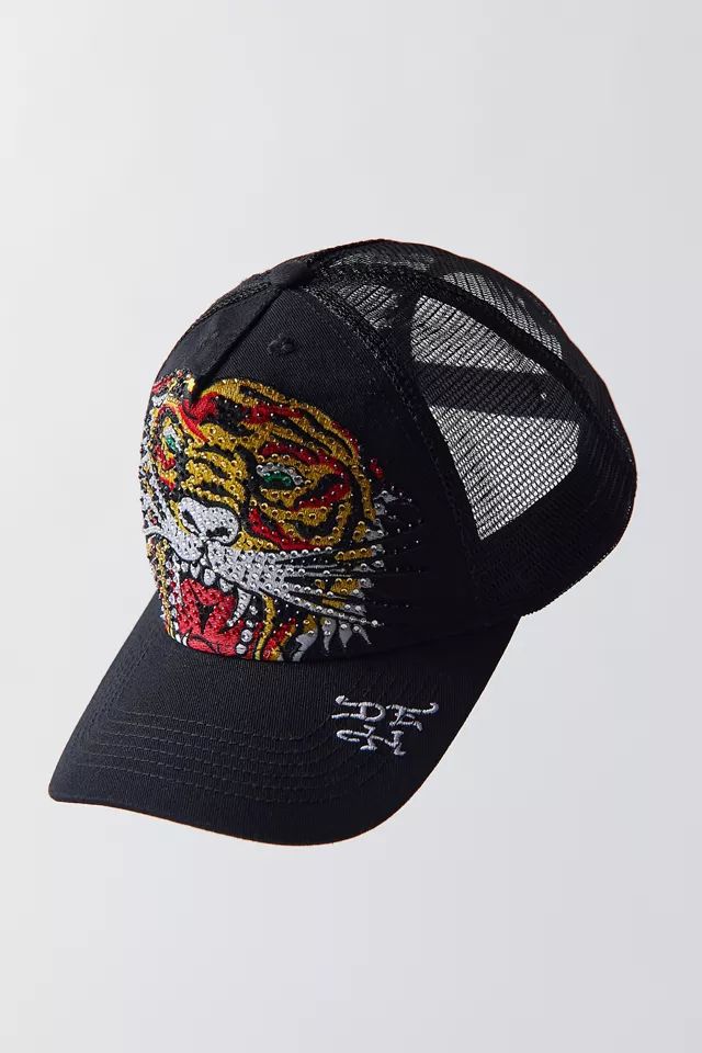 Ed Hardy Rhinestone Trucker Hat | Urban Outfitters (US and RoW)