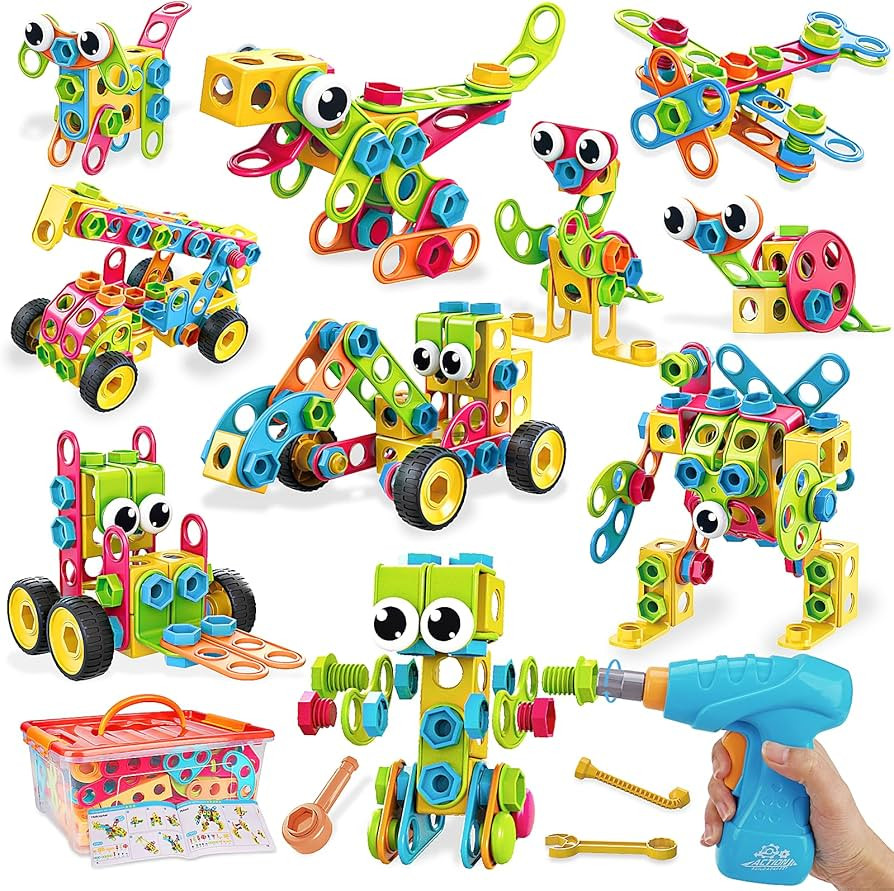 199PCS Building Blocks STEM Toys for 3 4 5 6 7 8+ Year Old Boy Girl Christmas Birthday Gifts Pres... | Amazon (US)