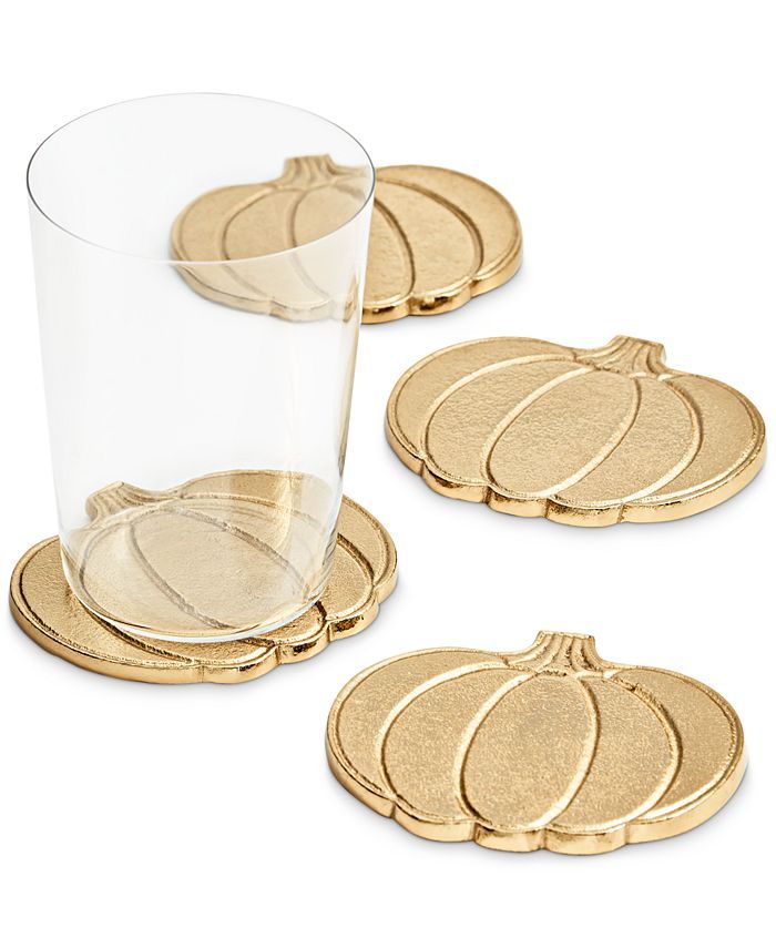 Harvest Set of 4 Pumpkin Coasters, Created for Macy's | Macys (US)