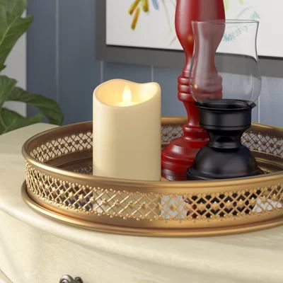 Flameless Pillar Candle Size: 5" H x 3.5" W x 3.5" D | Wayfair North America