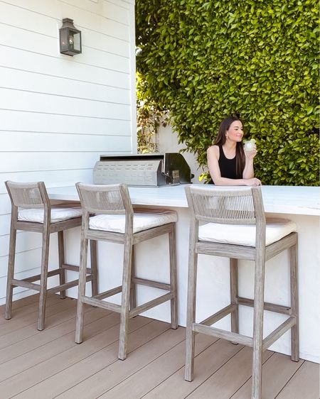 My exact outdoor bar stools and similar options! 

#LTKhome #LTKFind #LTKSeasonal