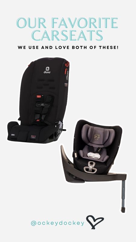 Our Favorite Carseats!! We love and use these both for the boys  