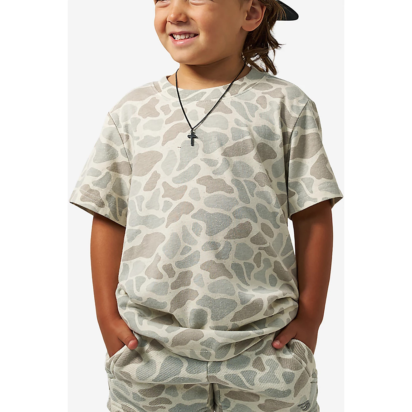 BURLEBO Boys' Vintage Washed Midland Camo T-shirt | Academy Sports + Outdoors
