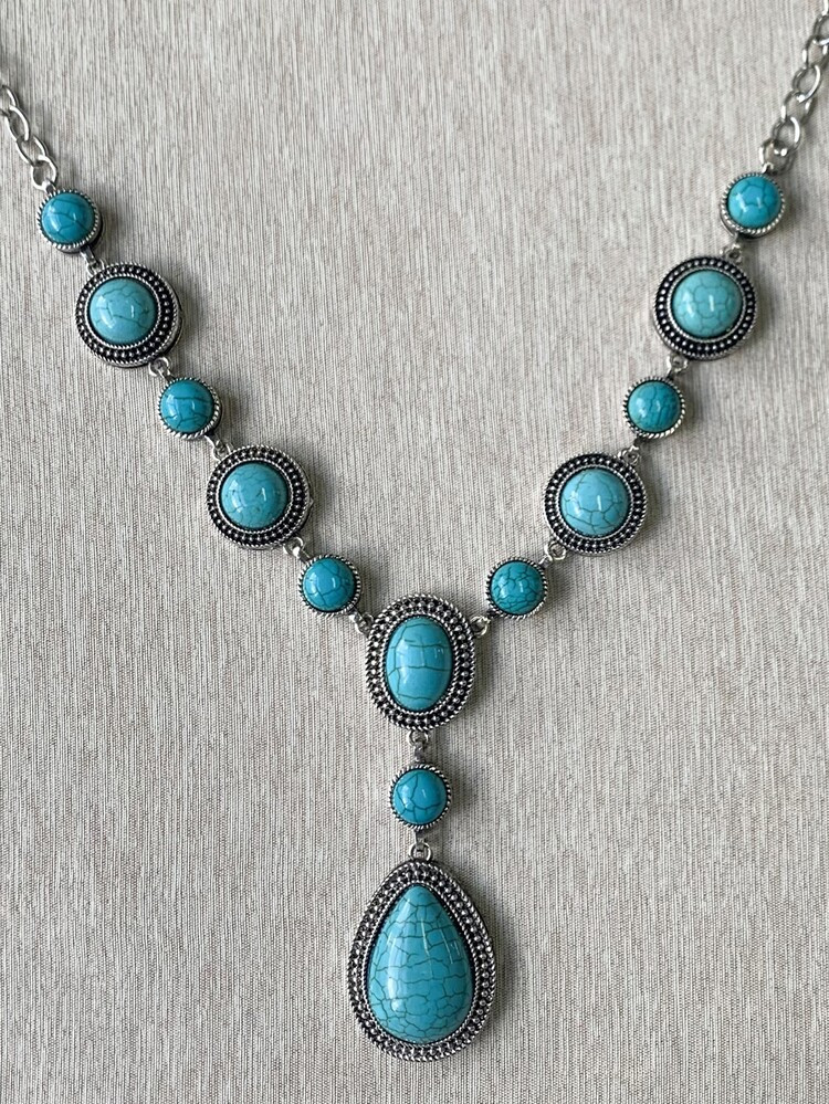 EMERY ROSE Water Drop Charm Necklace | SHEIN