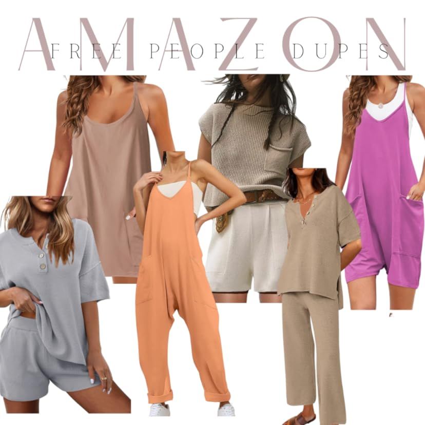 LILLUSORY Knit Lounge Set 2023 Two Piece Outfits Short Sleeve Knit Pullover Loungewear Pajamas Se... | Amazon (US)