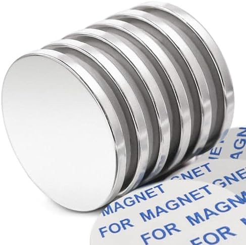 6 Pack Super Strong Neodymium Disc Magnets with Double-Sided Adhesive, Powerful Permanent Rare Ea... | Amazon (US)