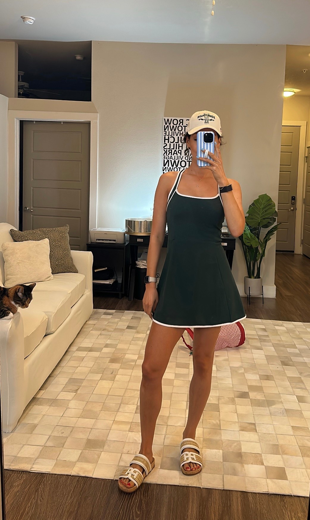 Friday ootd
Athleisure
Tennis🎾 dress
Pool slides
Pickleball dress
Golf dress

Recess x Zella dress TTS
Sam Edelman Rowan sandals on sale TTS 
Loopy case (code carolinelawley)

#LTKActive #LTKShoeCrush