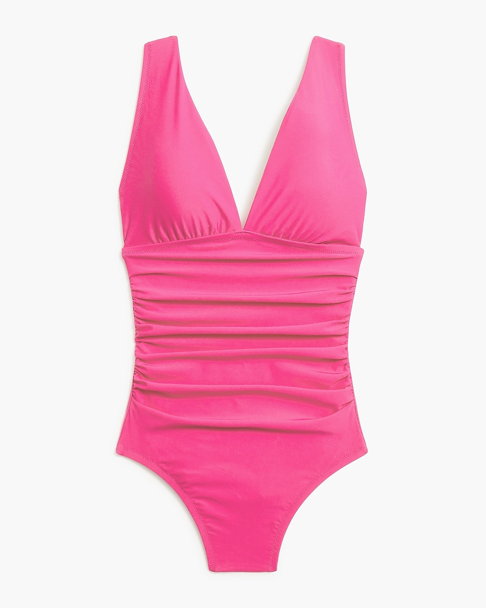 Ruched plunge one-piece swimsuit | J.Crew Factory
