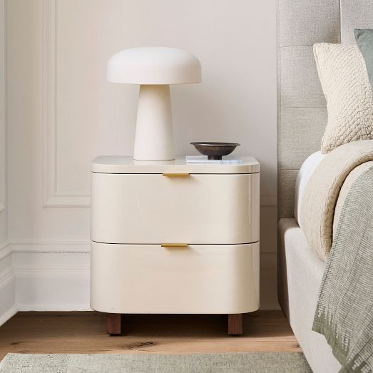Shea Enameled Lacquer Nightstand (20") | West Elm (US)
