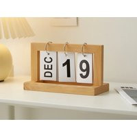 Rustic Wooden Vintage Desk Calendar - Office Date Display & Desktop Scheduler | Etsy (US)
