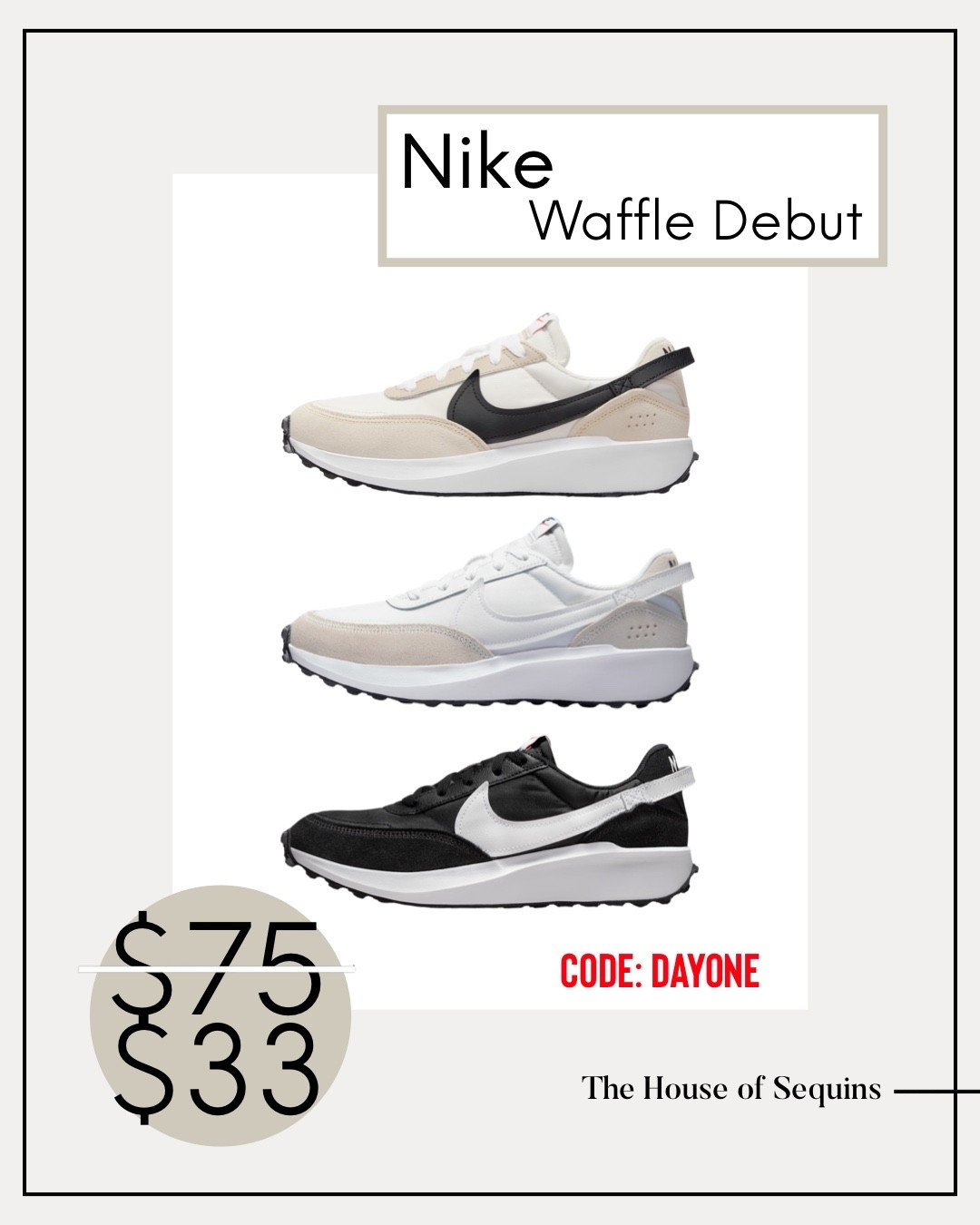 Nike EXTRA 25% OFF select styles with code DAYONE