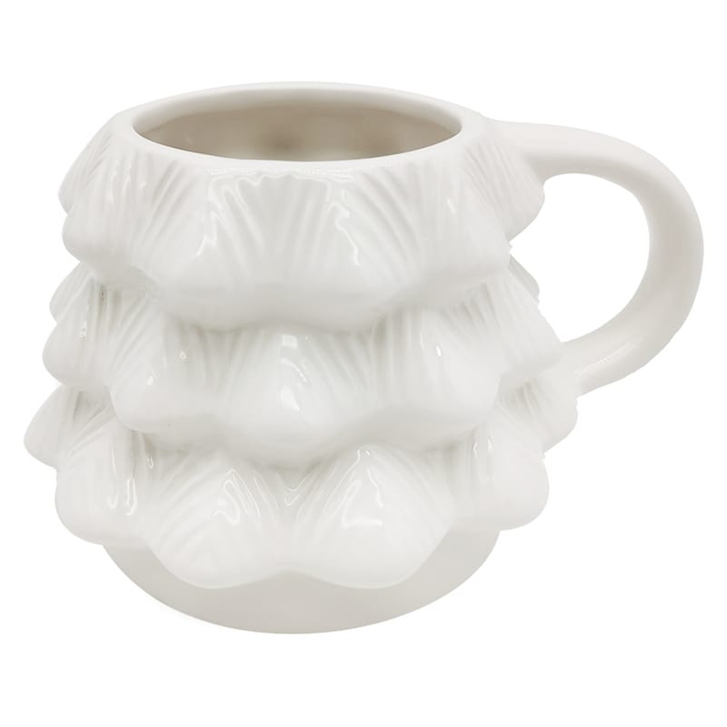 White Christmas Tree Shaped Mug | At Home
