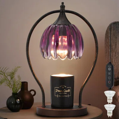Candle Warmer Lamp, Dimmable Candle Warmer With Timer, Vintage Candles Wax Warmers For Jar Candles Birthday, Home Decor For Bedroom Living Room, Purpl | Wayfair North America