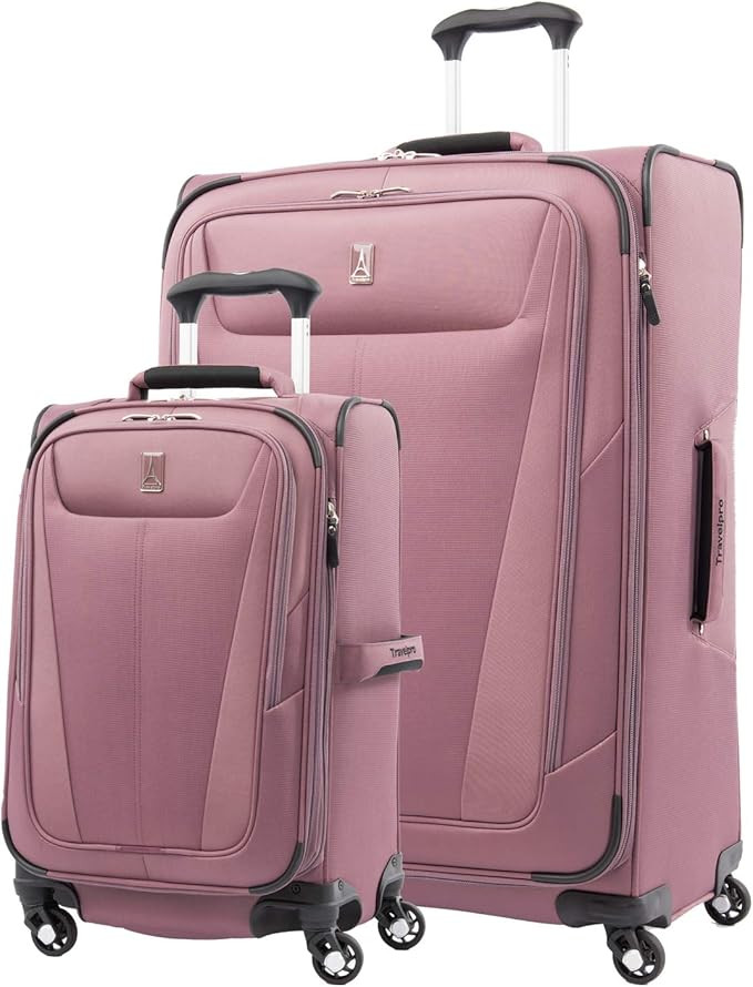 Travelpro Maxlite 5-Softside Expandable Spinner Wheel Luggage, Dusty Rose, 2-Piece Set (21/29) | Amazon (US)