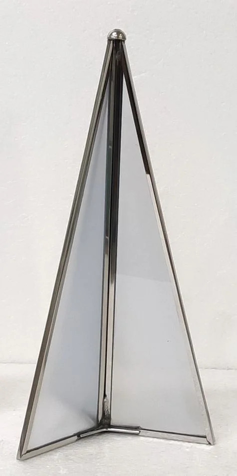 Medium Mirror Glass Tree Christmas Tabletop Decoration, Gold and White, 4.5" x 9.25", by Holiday ... | Walmart (US)