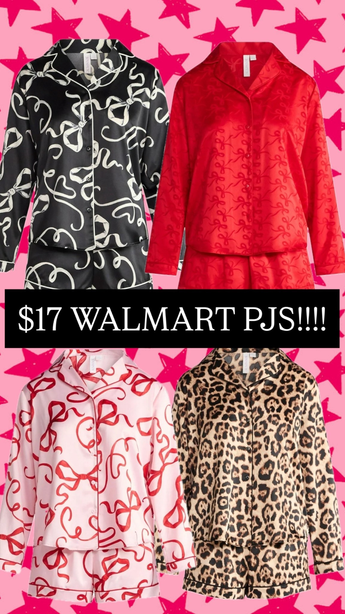$17 Walmart pjs!!! They’re on sale + would also be cute for Valentine’s Day!!! 

Sale
Holiday
Pajamas
Clearance 


#LTKHoliday #LTKGiftGuide
