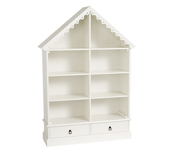 Dollhouse Bookcase, Simply White, Flat Rate | Pottery Barn Kids