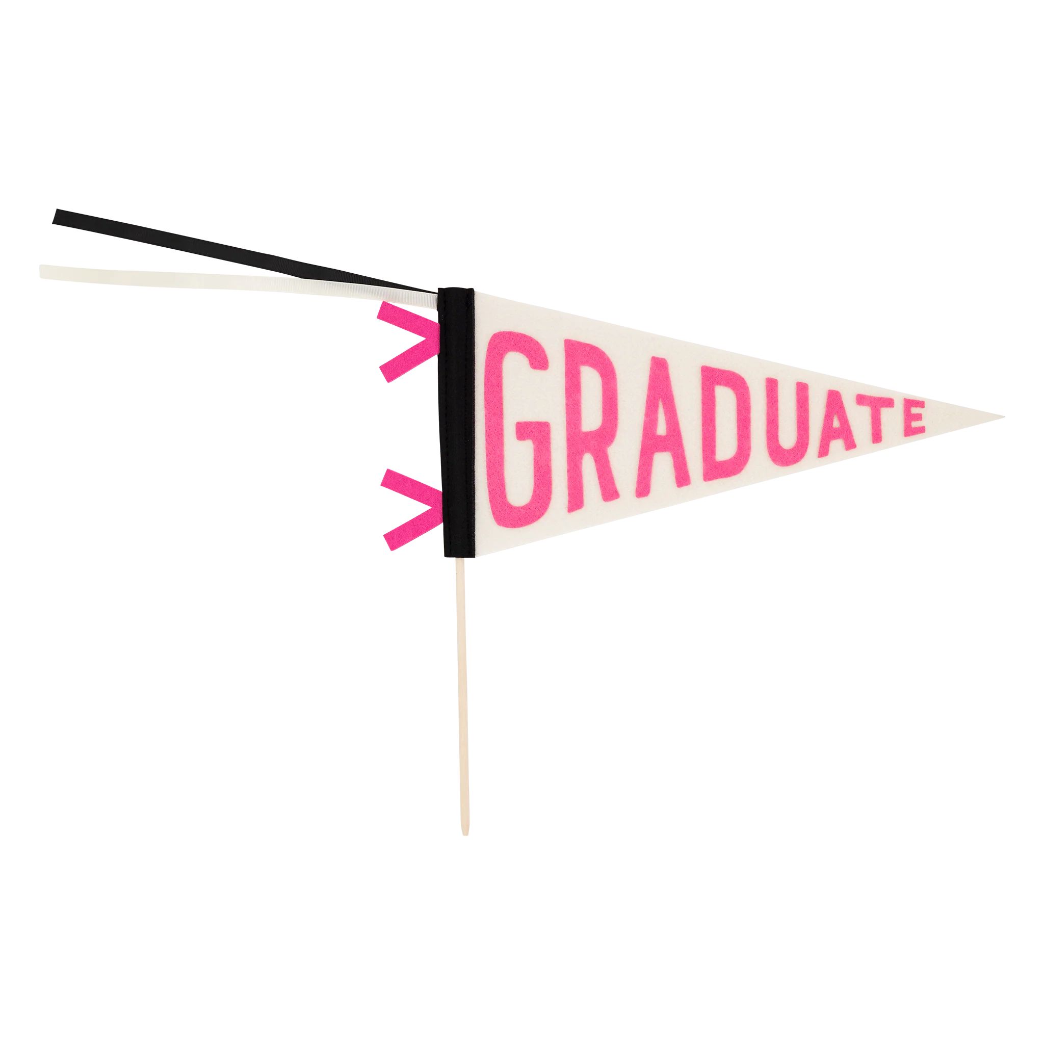 Pink Graduate Felt Pennant Banner | My Mind's Eye
