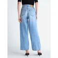 Scoop Women's and Women's Plus Deep Pleated Wide Leg Jean, Sizes 0-28W | Walmart (US)
