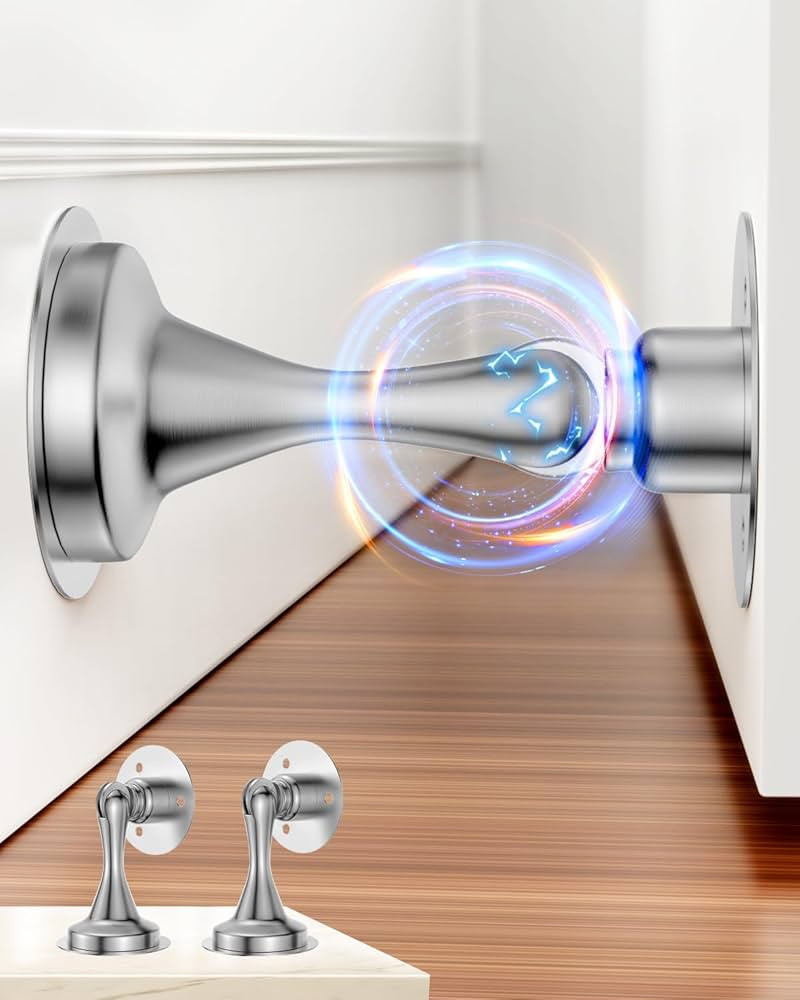 Door Stoppers Magnetic Door Catch - 2 Pack Stainless Steel Heavy Duty Door Holder Stops for Botto... | Amazon (US)