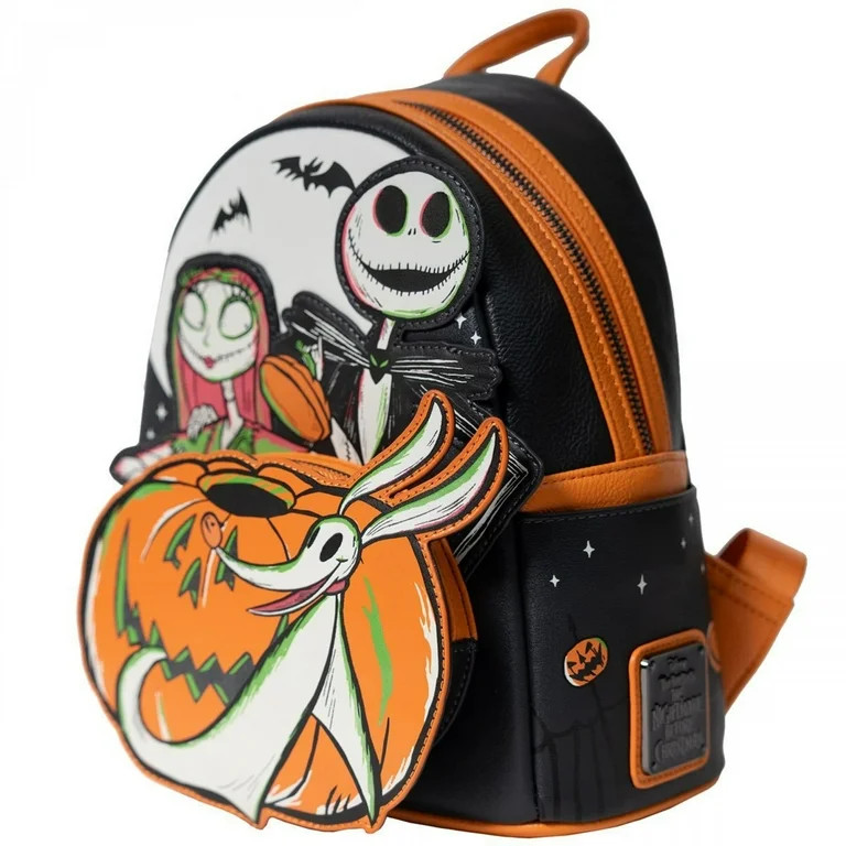 Disney 100 Nightmare Before Christmas Glow-in-the-Dark Mini Backpack Loungefly - Walmart.com | Walmart (US)