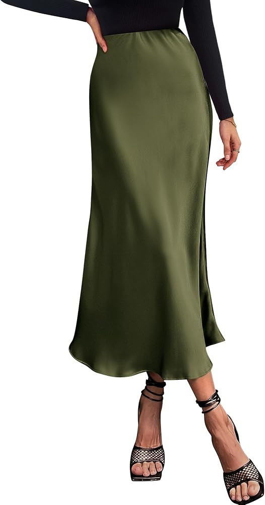 BTFBM Long Skirts for Women 2026 Fall Outfits | Amazon (US)