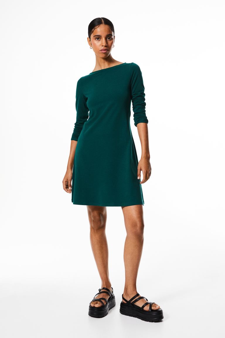 Flared-skirt Jersey Dress | H&M (US + CA)