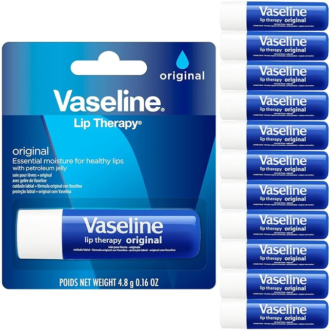 Vaseline Lip Therapy Original - Hydrating Lip Balm Pack, Vaseline Stick, Lip Moisturizer for Dry ... | Amazon (US)