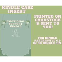 Kindle Case Insert | Bookish Case For Sage Green Green Insert| Emotional Support | Etsy (US)