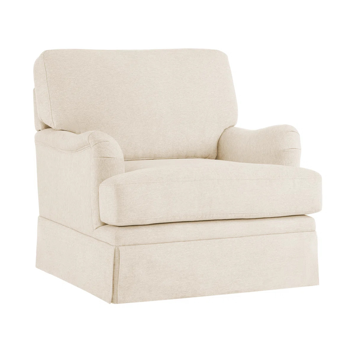 32.7'' Skirted Swivel Accent Arm Chair For Living Room, Bedroom | Wayfair North America