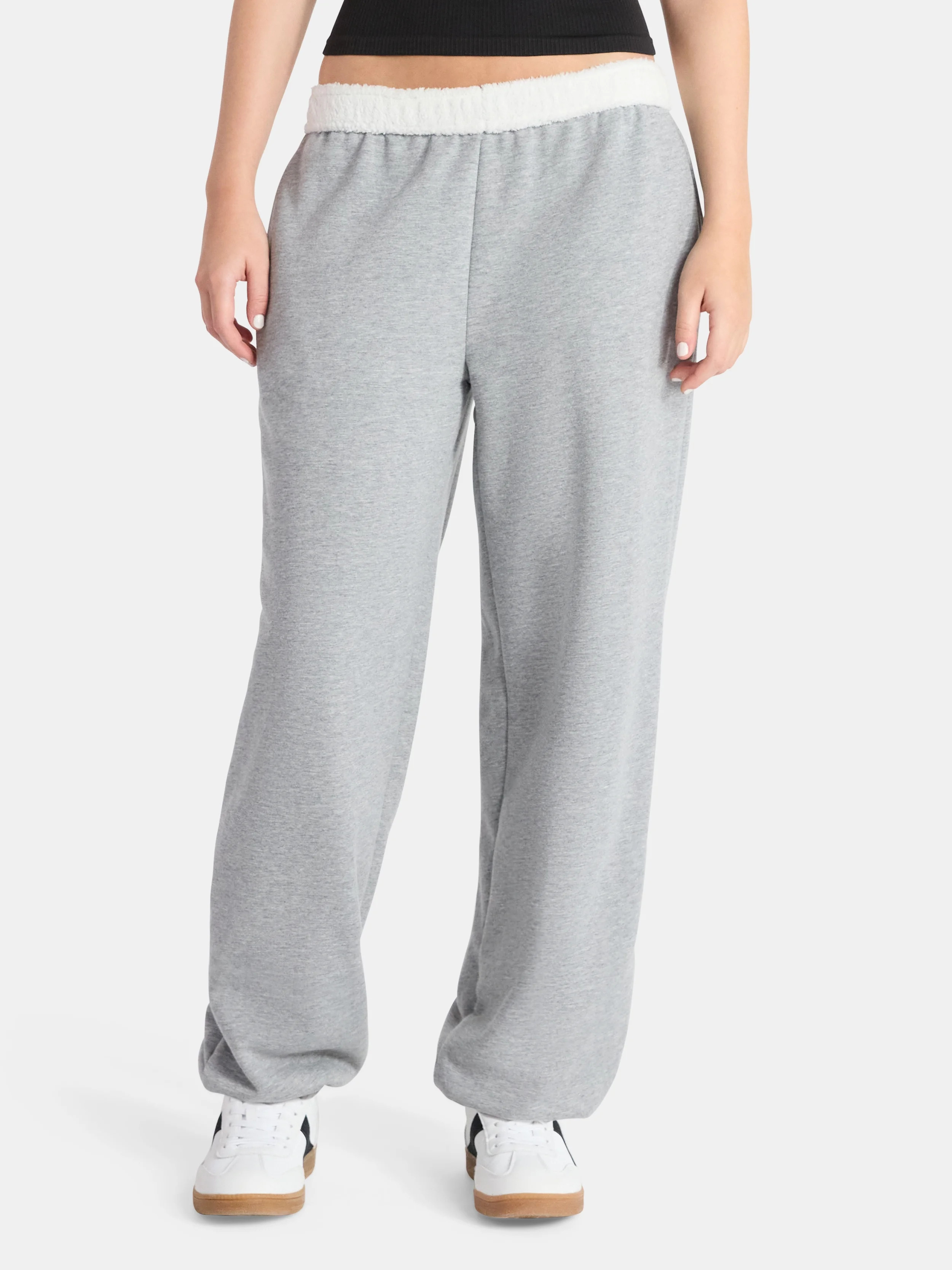 No Boundaries Teddy Lined Jogger, Women's | Walmart (US)