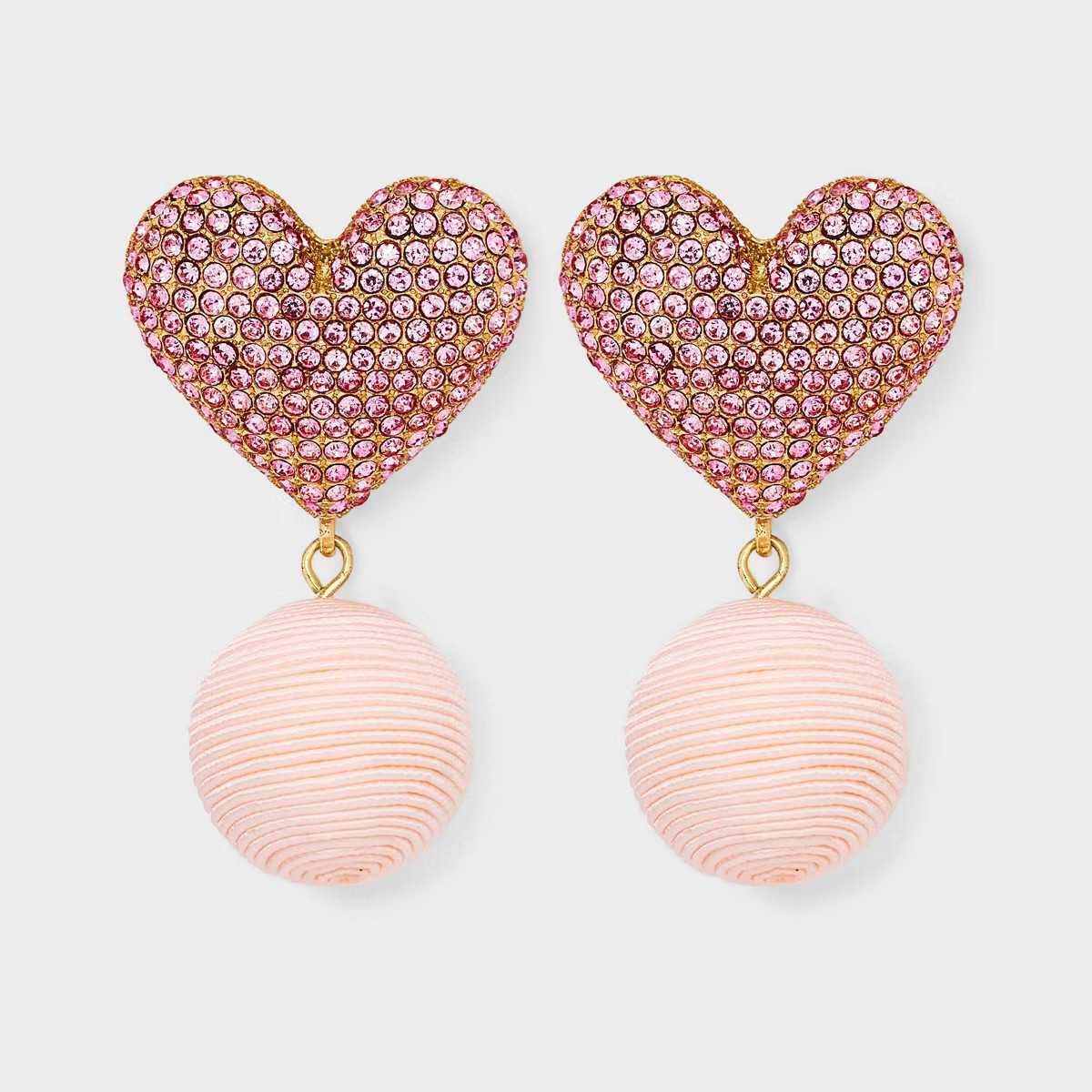 SUGARFIX by BaubleBar Valentine's Day Heart's Delight Earrings - Pink | Target