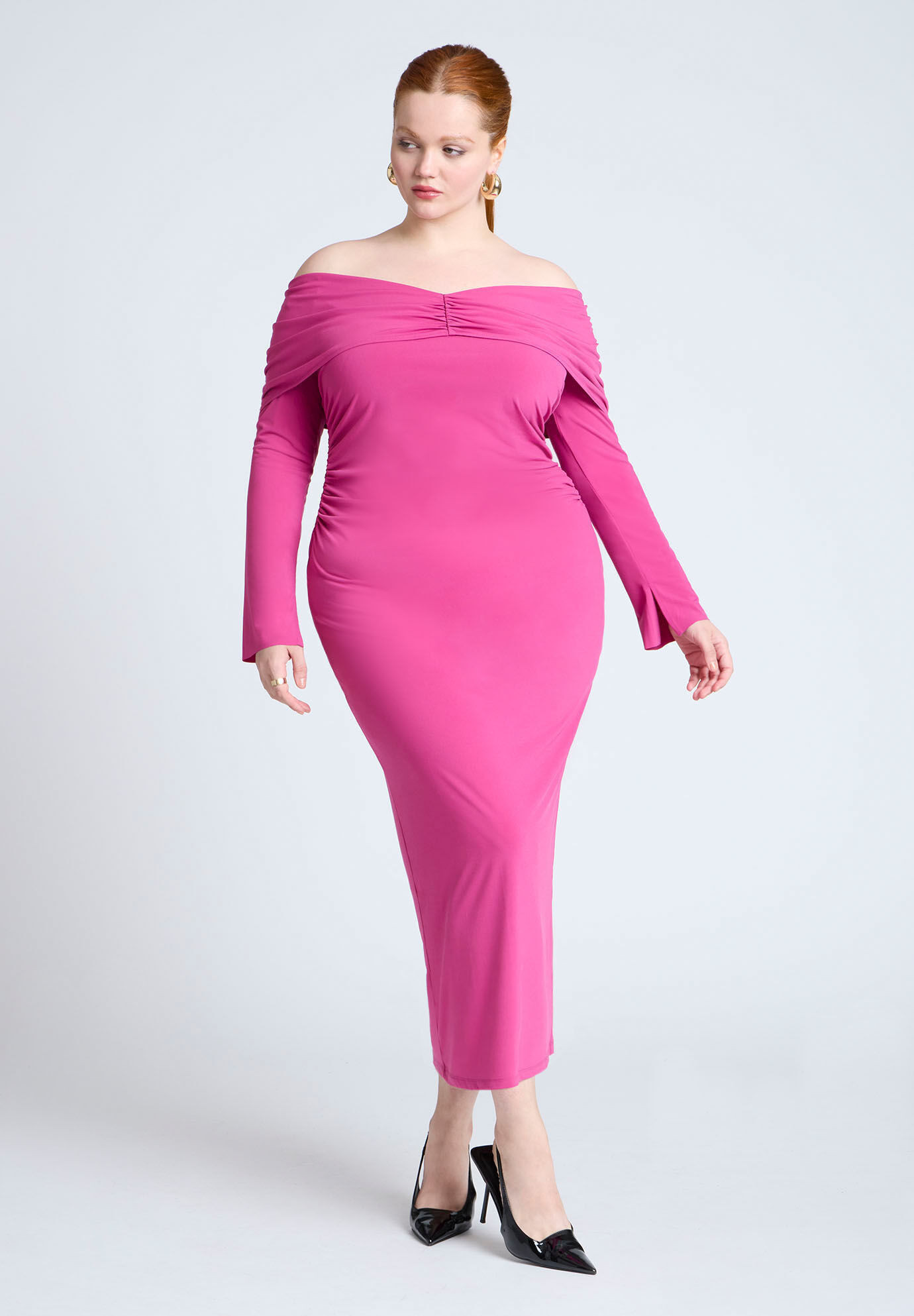 Off Shoulder Maxi Dress | Eloquii