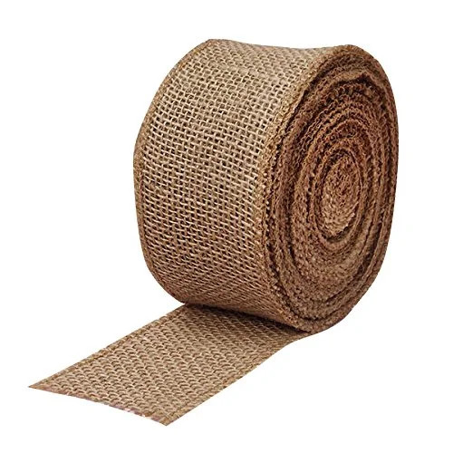 Fabric Burlap Woven Ribbon - 2 1/2" x 10 Yards, Fall Wreath, Christmas Tree Ribbon, Rustic Weddin | Walmart (US)
