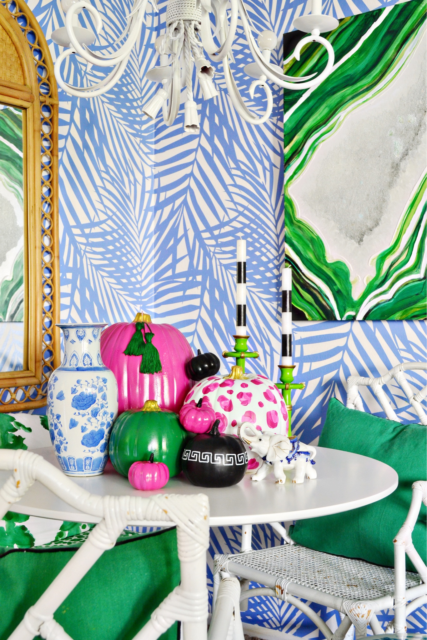 A preppy and colorful grandmillenial home for fall  

#LTKSeasonal #LTKhome #LTKfindsunder50