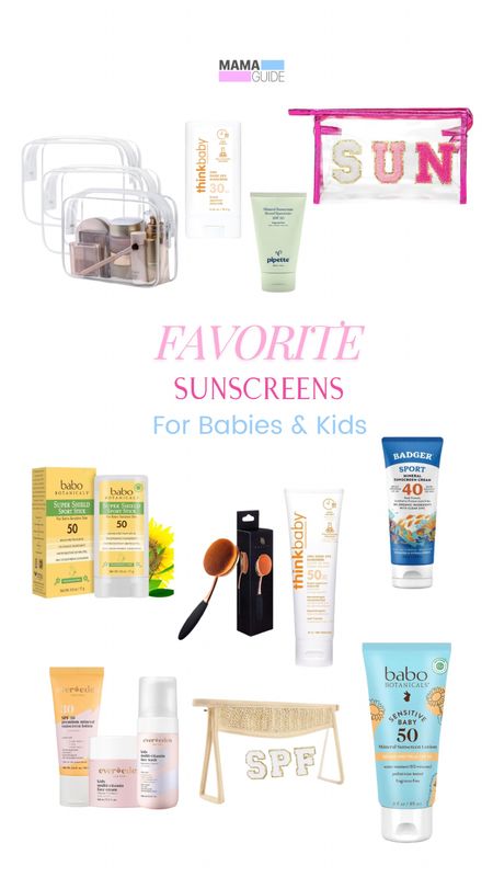 My favorite sunscreens for babies & kids for summer! Here are the ones that I have tried and continue to use because they have safe ingredients & work on my little ones!

#LTKBaby #LTKSwim #LTKTravel