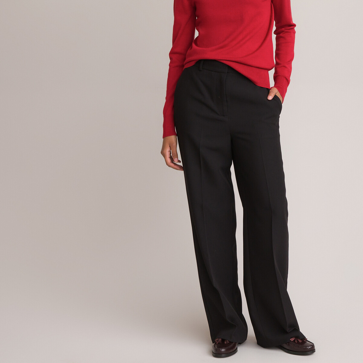Recycled Wide Leg Trousers, Length 31" | La Redoute (UK)