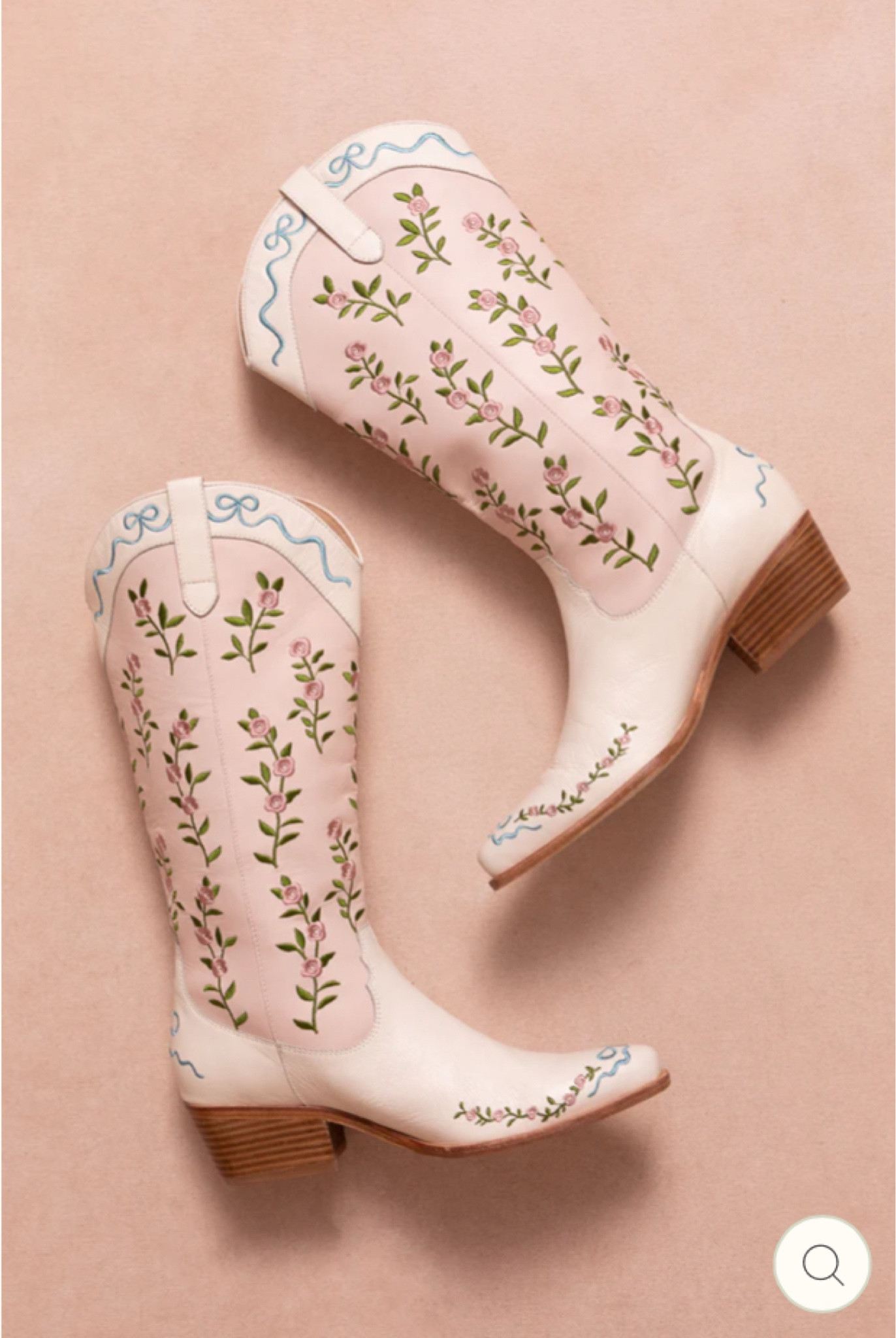 Floral cowboy boots mommy and me match 