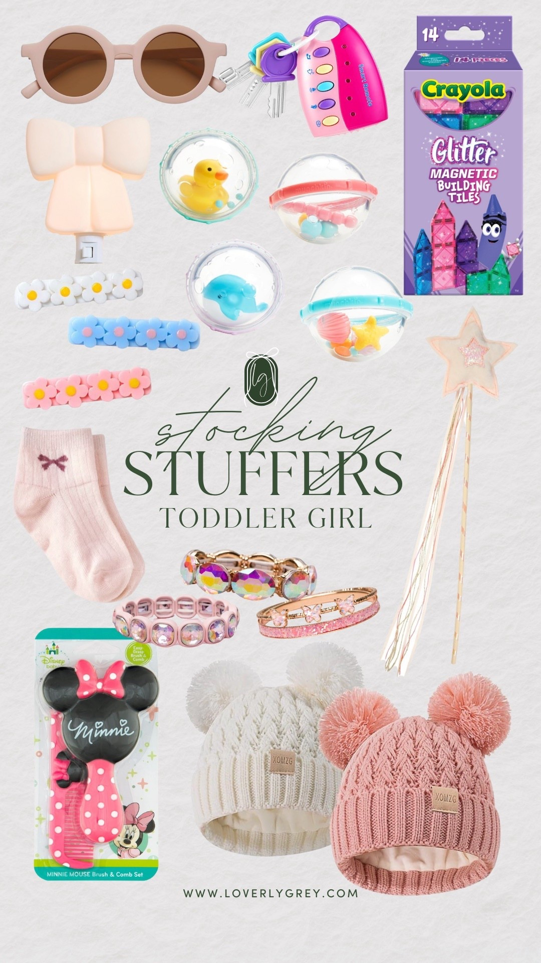 Stocking stuffer ideas for a toddler girl this holiday season! Some fun accessories & a few small toys!

Loverly Grey, toddler gifts, toddler gift ideas, stocking stuffers, toddler stocking stuffers, gift guide 

#LTKGiftGuide #LTKHoliday #LTKKids