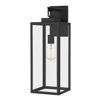 Quoizel  Breitling 1-Light 20-in Matte Black Outdoor Wall Light | Lowe's