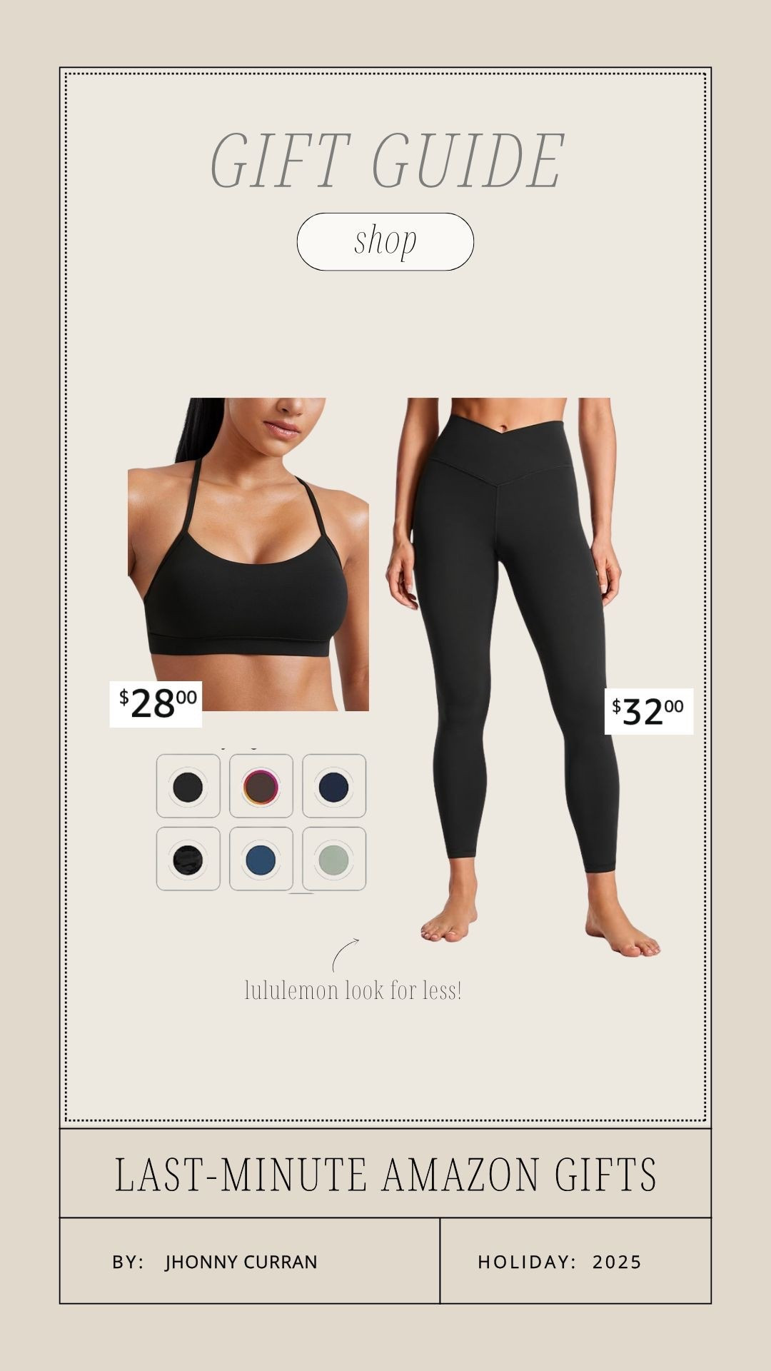 Last minute gift that any girl will love! Lululemon quality for an Amazon price! 

#LTKGiftGuide #LTKHoliday