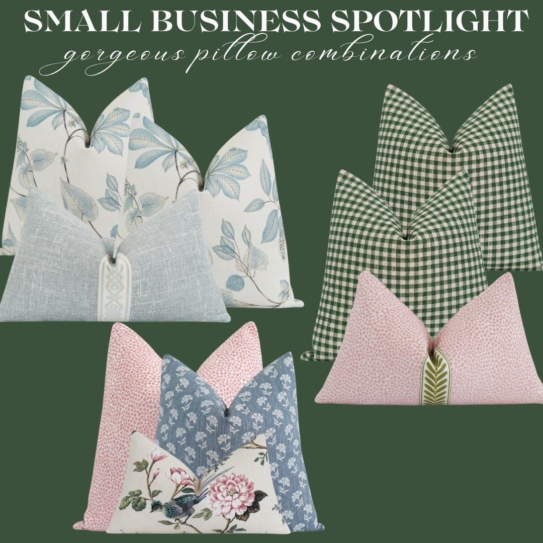 Small business pillow finds!! 

#LTKFindsUnder100 #LTKHome #LTKFindsUnder50