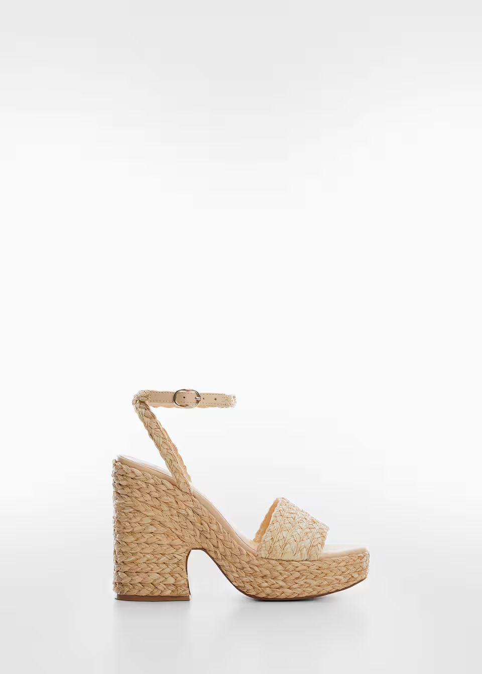 Raffia braided sandals | MANGO (UK)