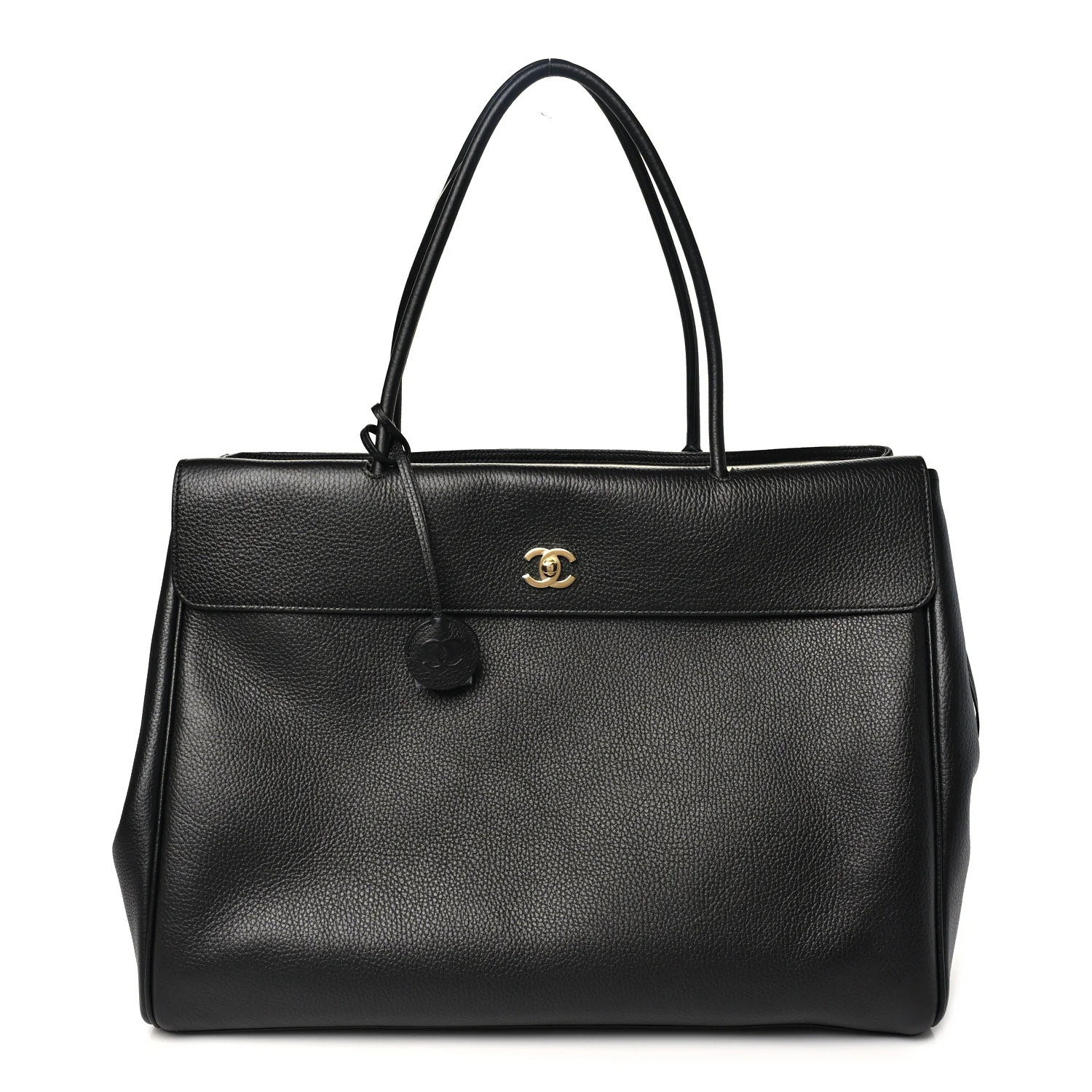 Chanel Grained Calfskin Large Urban Essentials Shopping Bag Black 1976981 | FASHIONPHILE (US)
