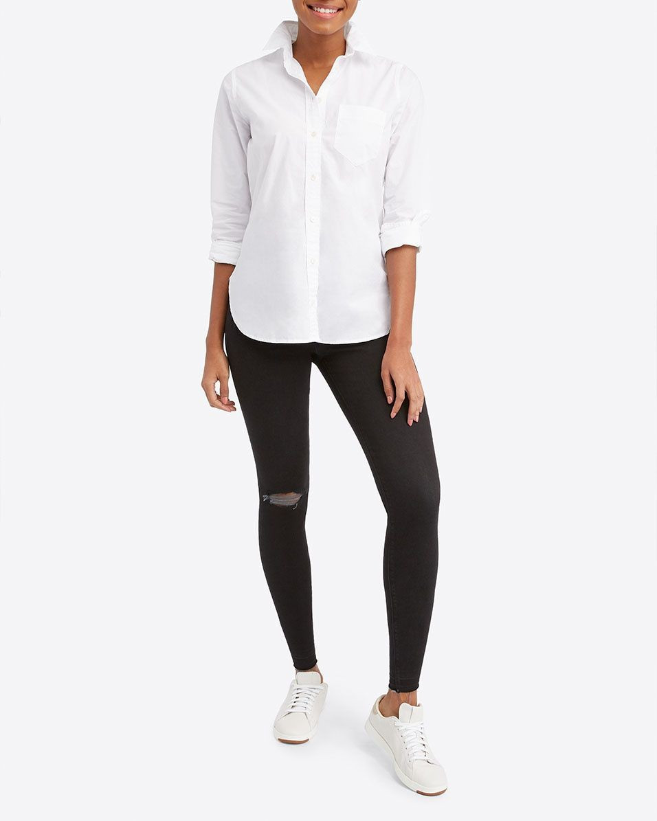 Vintage Distressed Ankle Skinny Jeans | Spanx