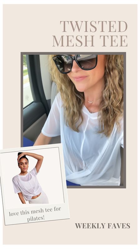 Weekly favorites! I’ve had this mesh tee for a while and I love it for Pilates!

Pilates outfit, workout outfits, athletic outfits, mesh tee, workout tops

#LTKfindsunder50 #LTKfindsunder100 #LTKSeasonal