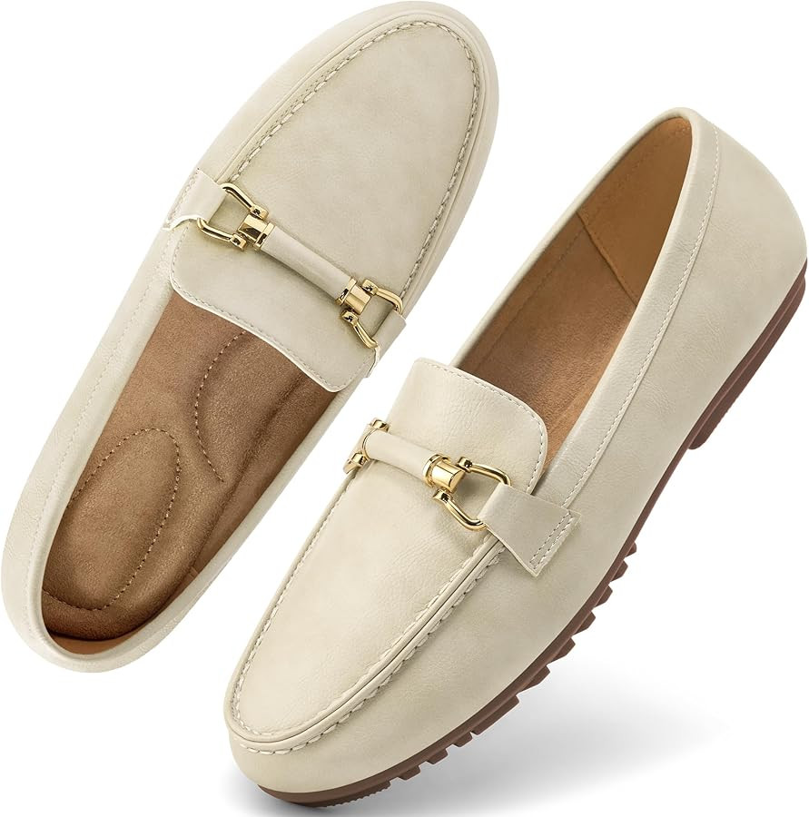 HARENCE Loafers for Women Comfortable Slip On Business Work Flats Shoes Casual Driving Moccasins ... | Amazon (US)