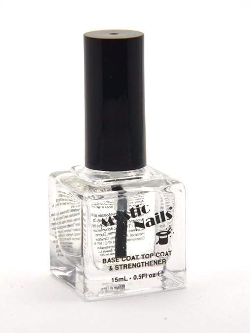 MYSTIC NAILS Base Coat Top Coat Strengthener Nail Hardener 15ml - 0.5 fl oz | Amazon (US)