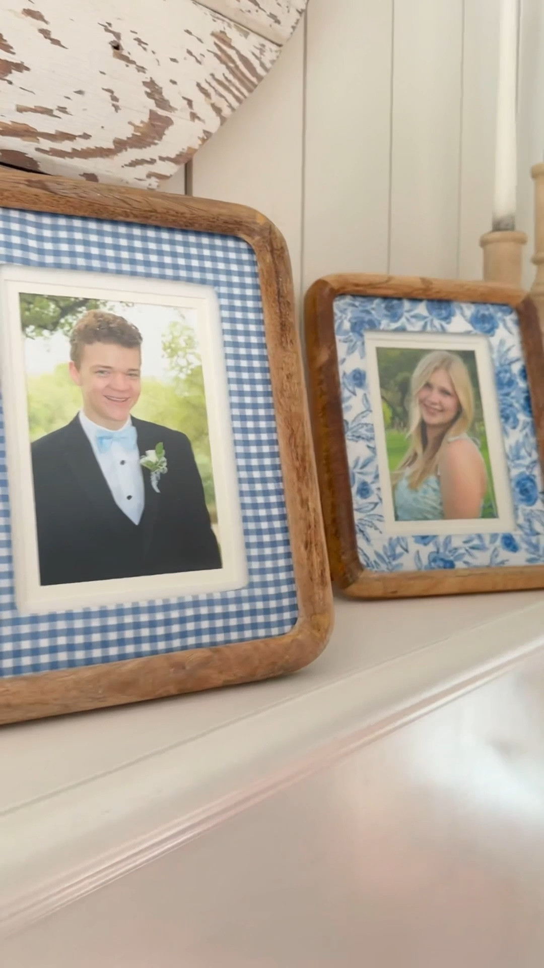 Add patterned fabric or paper to these wood frames to customize your decor; comes in set of 2 frames and 2 mattes each  

#LTKWatchNow #LTKSeasonal #LTKHome