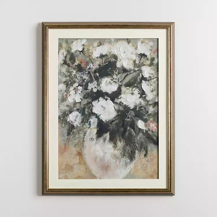 New! Hazy Florals in Vase Framed Art Print | Kirkland's Home